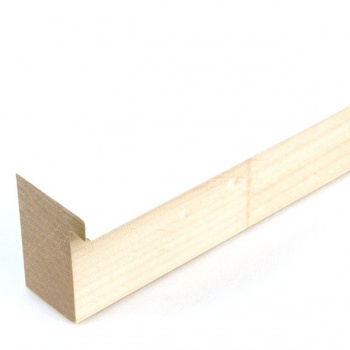 Holzleiste Matrix B&W 39 29,7x42 cm (A3) | Weiß glanz | Normalglas