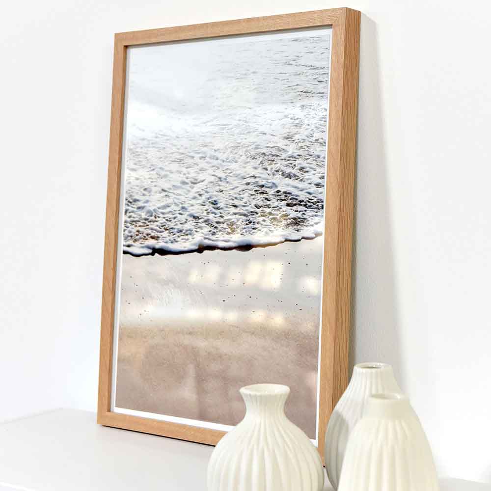 Holz-Bilderrahmen Hamal 30x40 cm | Nuss | Antireflex-Acrylglas UV 100